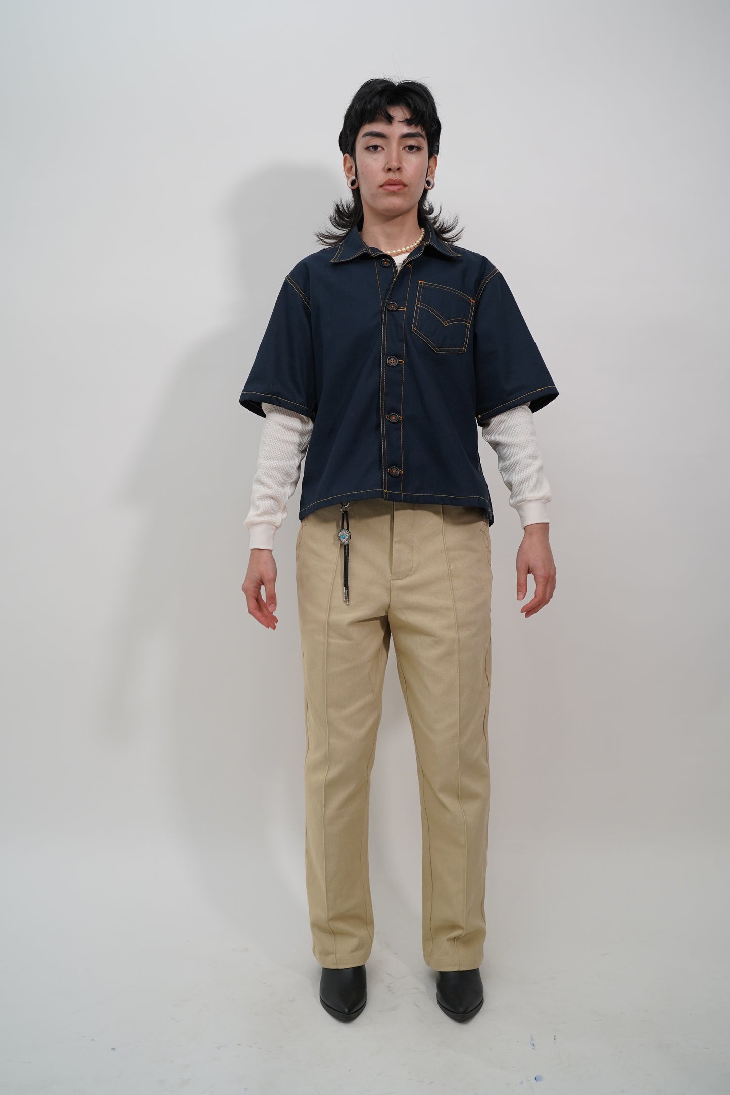 Western Button Down - Green
