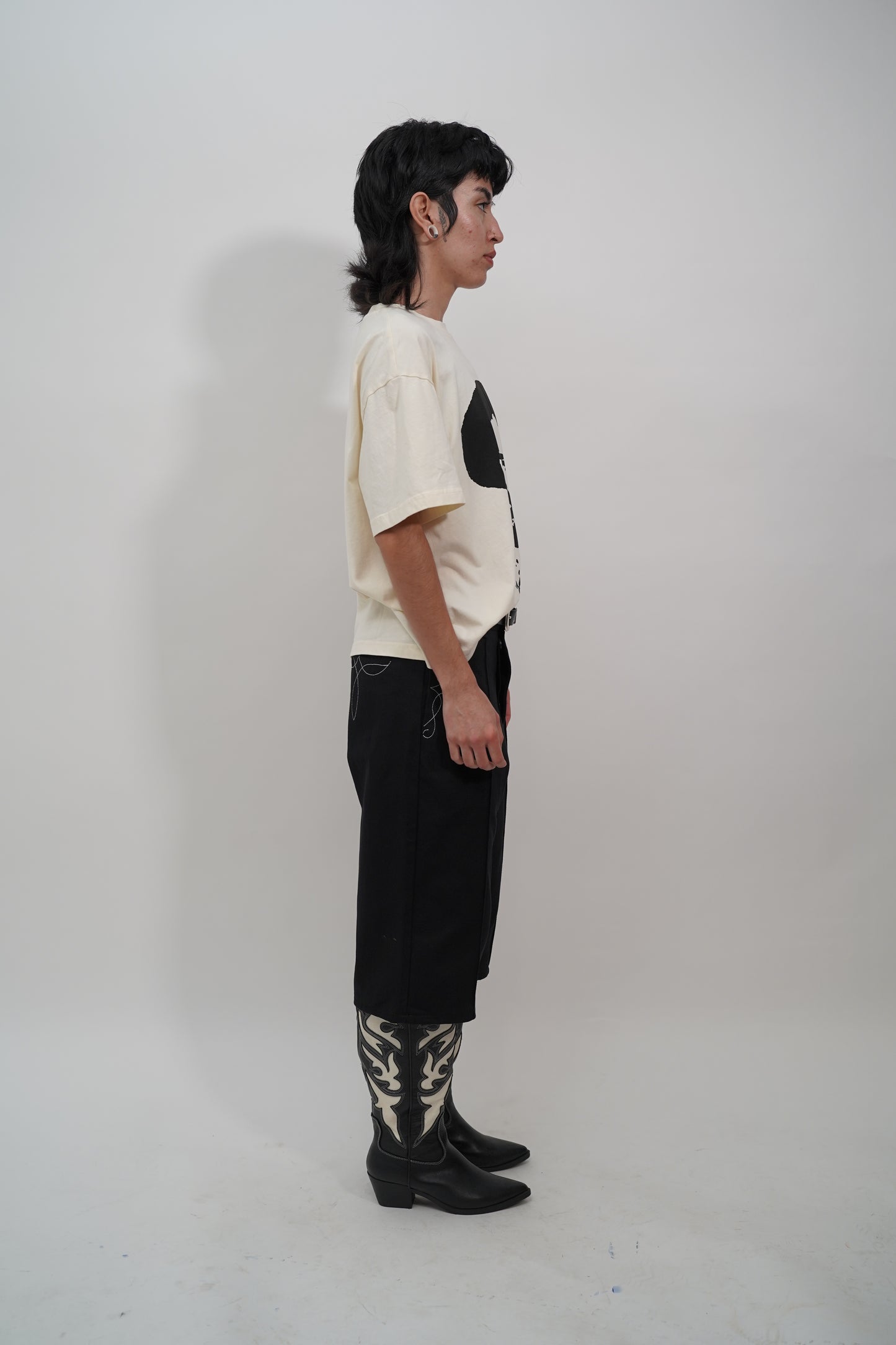 Pleated Vaquero Shorts - Black