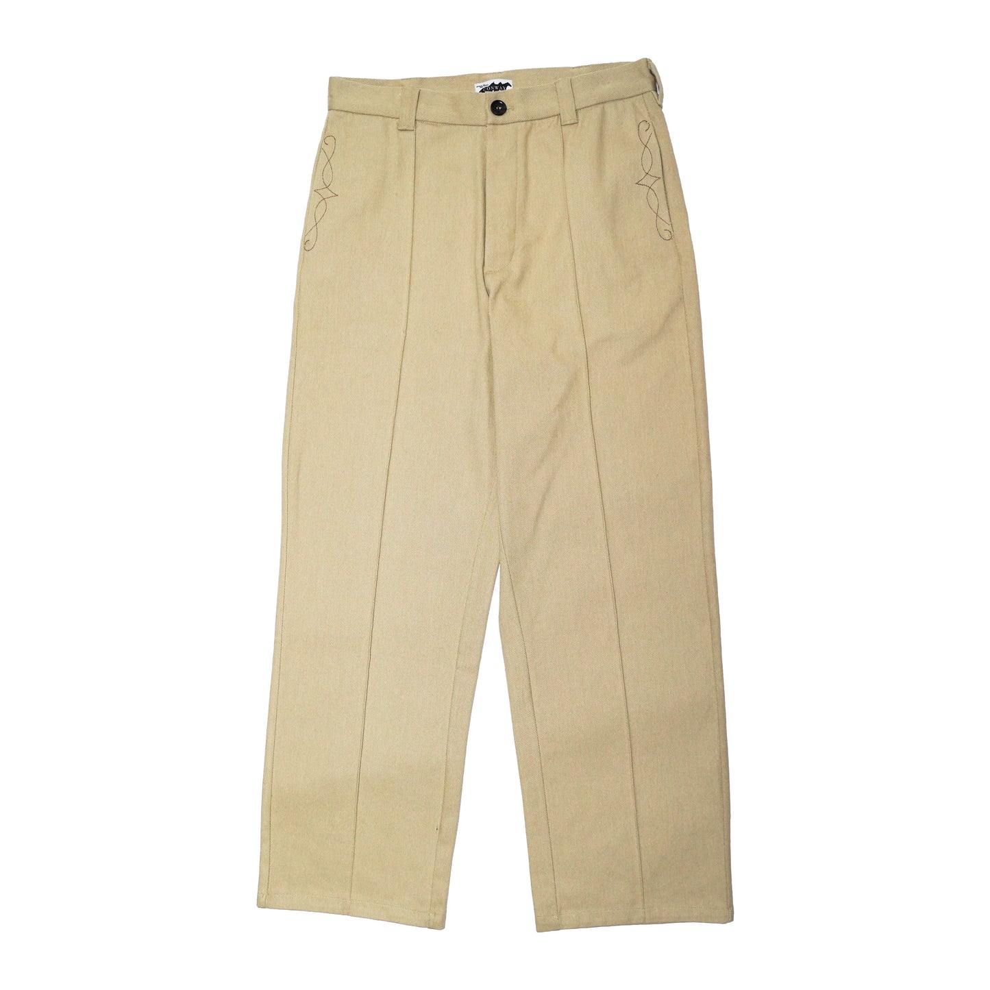 Pleated Vaquero Slacks - Tan