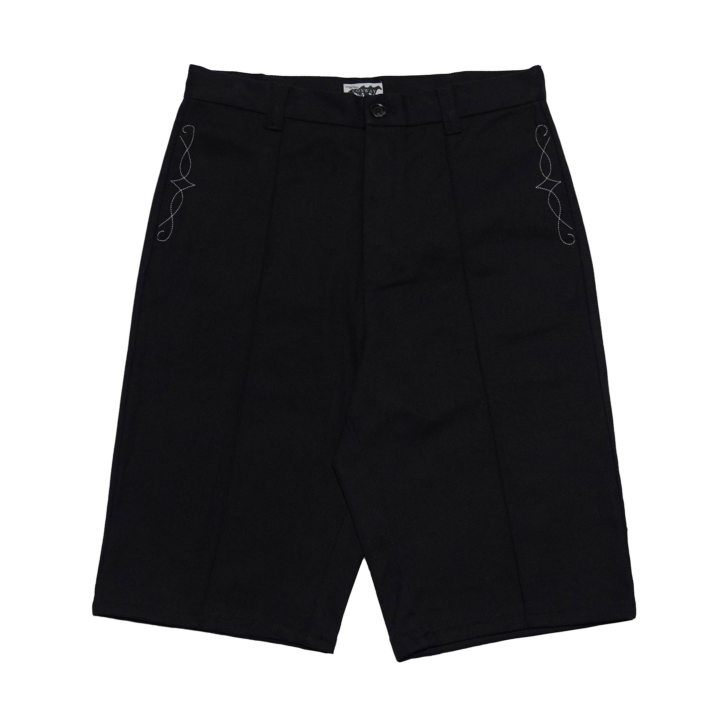 Pleated Vaquero Shorts - Black