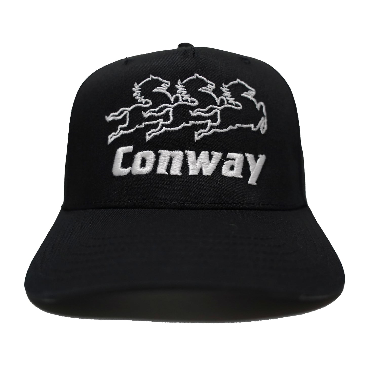 Triple Horse Hat - Black