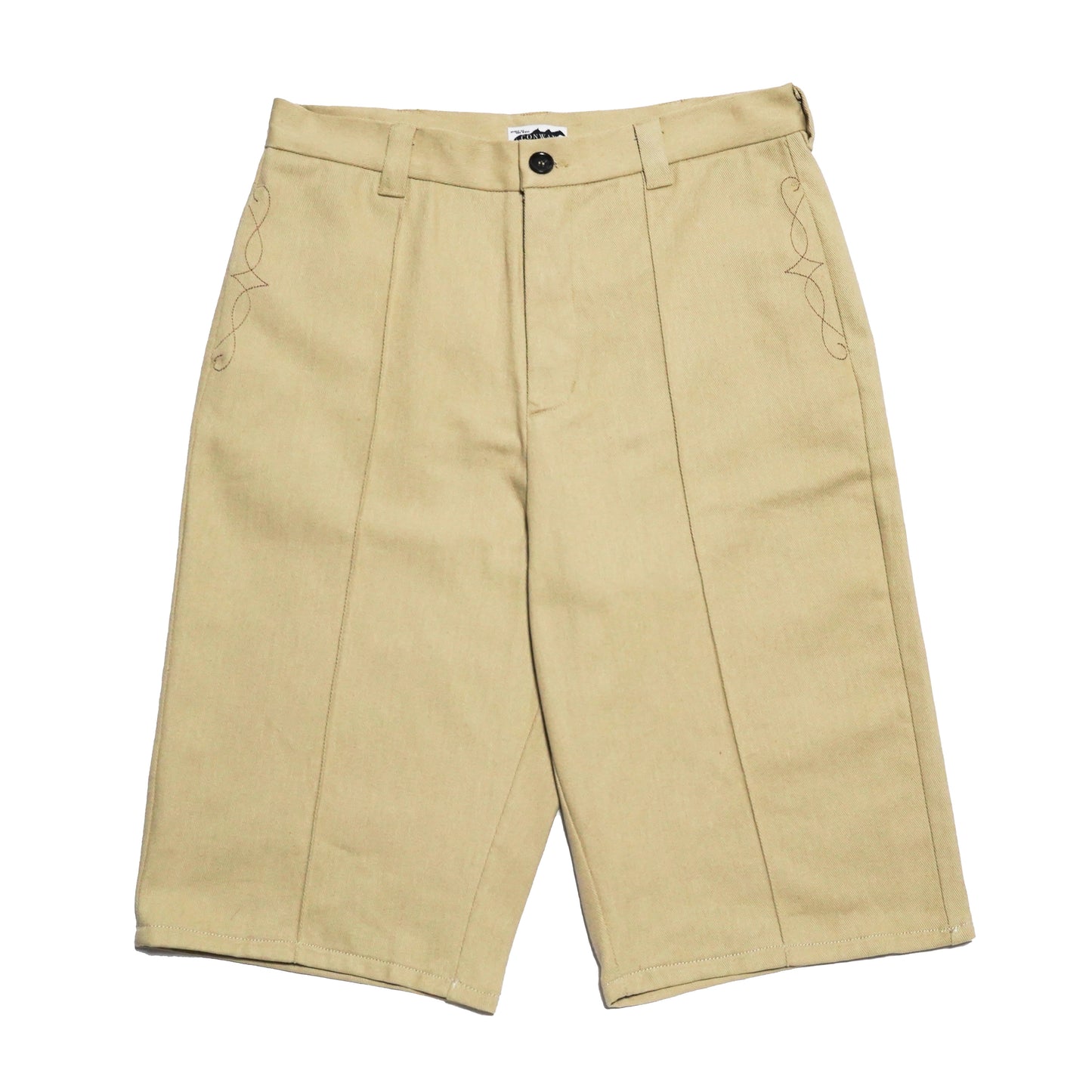 Pleated Vaquero Shorts - Tan