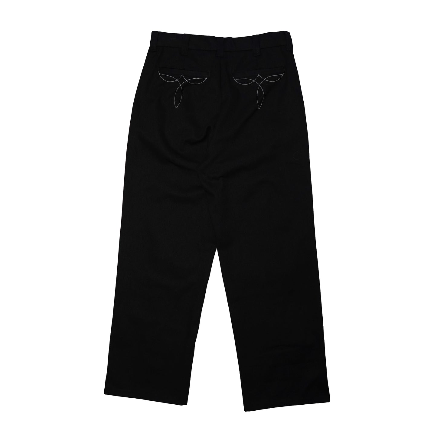 Pleated Vaquero Slacks - Black