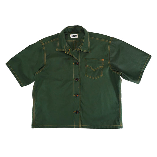 Western Button Down - Green